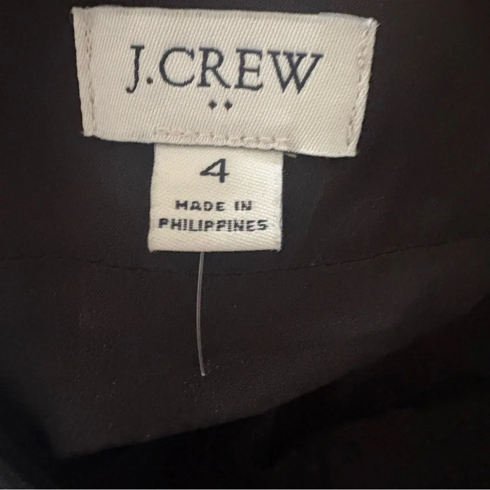 J.Crew Black Leather Mini Skirt Size 4